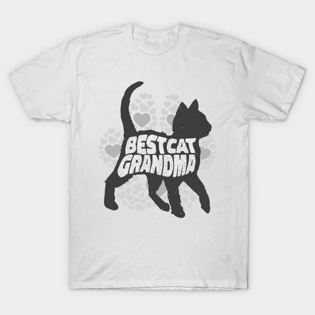 Best Cat Grandma T-Shirt by Eclecterie